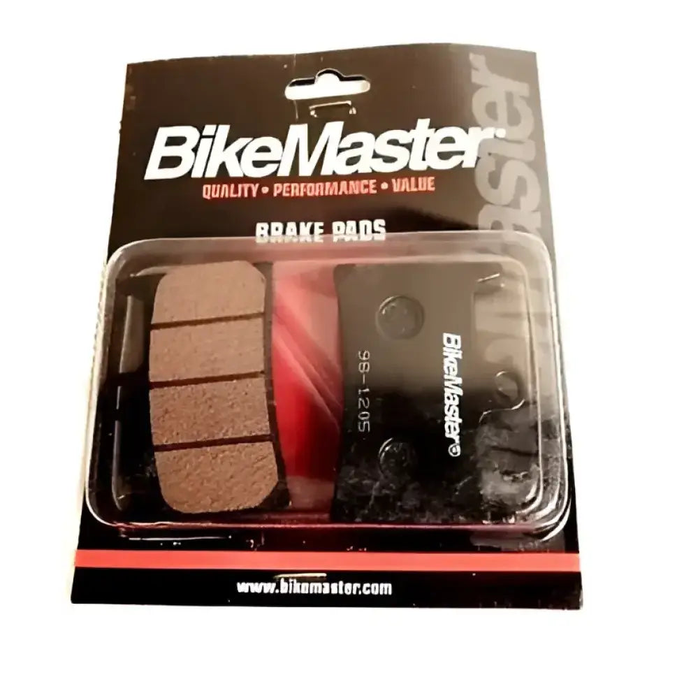 BikeMaster brake pads in packaging for Yamaha bikes, part of BikeMaster Yamaha Brake Pads