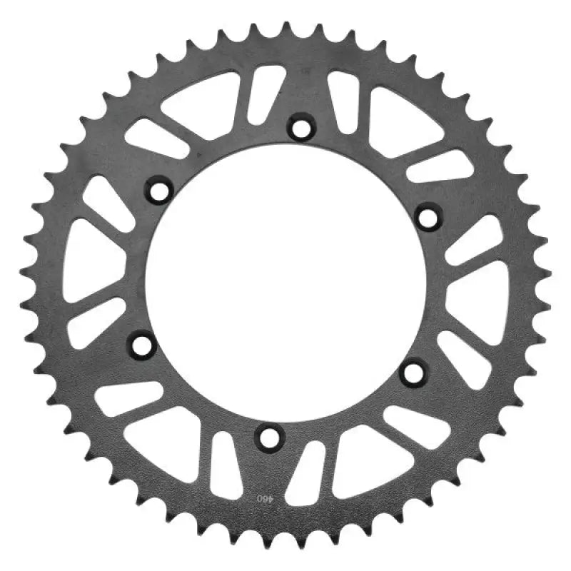 Gray metal rear steel sprocket from BikeMaster Yamaha Rear Steel Sprocket 428 49T