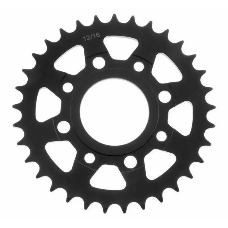 Black metal rear steel sprocket for Yamaha bikes from BikeMaster 520 37T