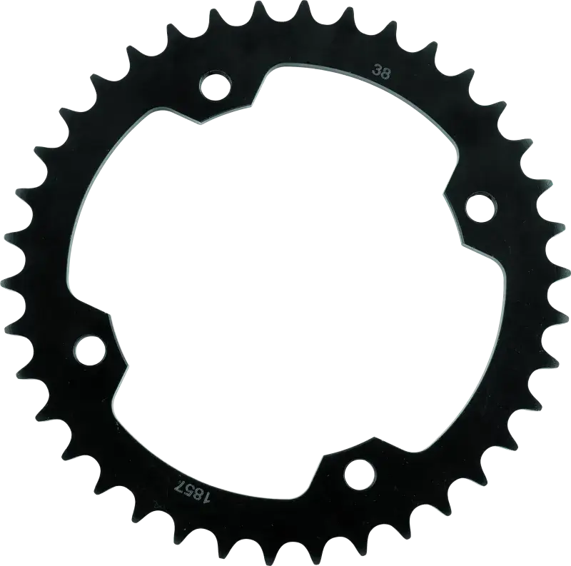 BikeMaster Yamaha Rear Steel Sprocket 520 38T - Black - Drivetrain