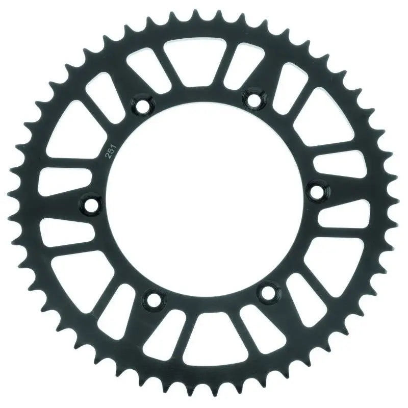 Bike Master 965122 BikeMaster Yamaha Rear Steel Sprocket 520 49T - Black - 965122