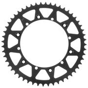 Black metal rear steel sprocket for Yamaha bike, 520 52T steel sprocket replacement