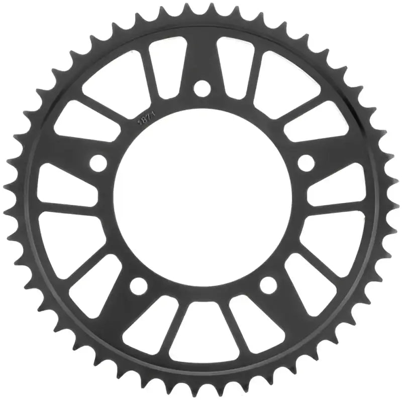 Black metal rear steel sprocket for Yamaha bikes from BikeMaster, 530 48T steel sprocket