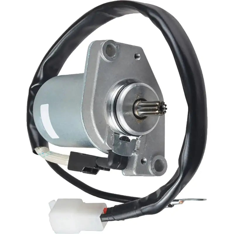 Silver Electric Motor with Wiring for BikeMaster Yamaha Starter or Yamaha Starter repair