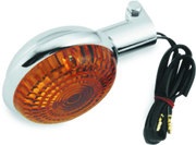 Chrome motorcycle turn signal for Yamaha bikes from BikeMaster Yamaha Turn Signal series