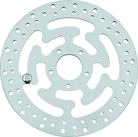 Bikers Choice 08-16 Touring OEM Style 11.8in Polished Front Brake Rotor Left Replaces H-D 41809-08 - RV and Auto Parts