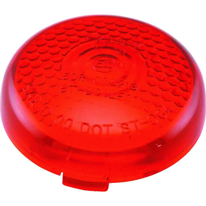 Bikers Choice 489867 Bikers Choice Replacement Honycomb Red Lens For LED Bullet Turn Signal