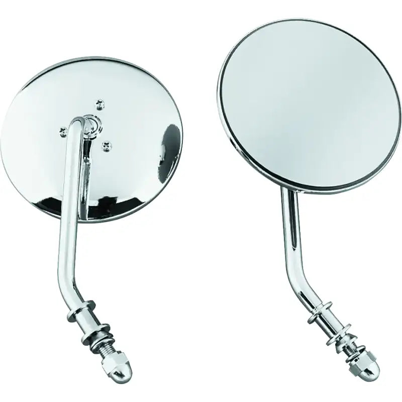Bikers Choice 65-Up Chrome 4 Inch Round Short Stem Mirror Left Custom - Bikers Choice