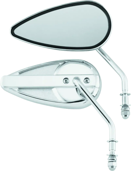 Bikers Choice 65-Up Chrome Teardrop Mirror Universal Custom Pr - Bikers Choice