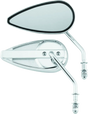 Bikers Choice 65-Up Chrome Teardrop Mirror Universal Custom Pr - Bikers Choice