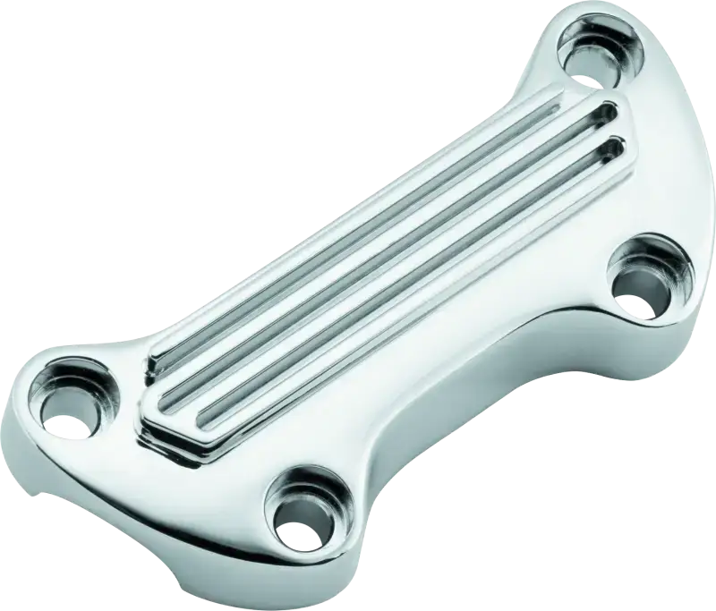 Bikers Choice 74-Up Chrome Finned Handlebar Clamp - RV and Auto Parts