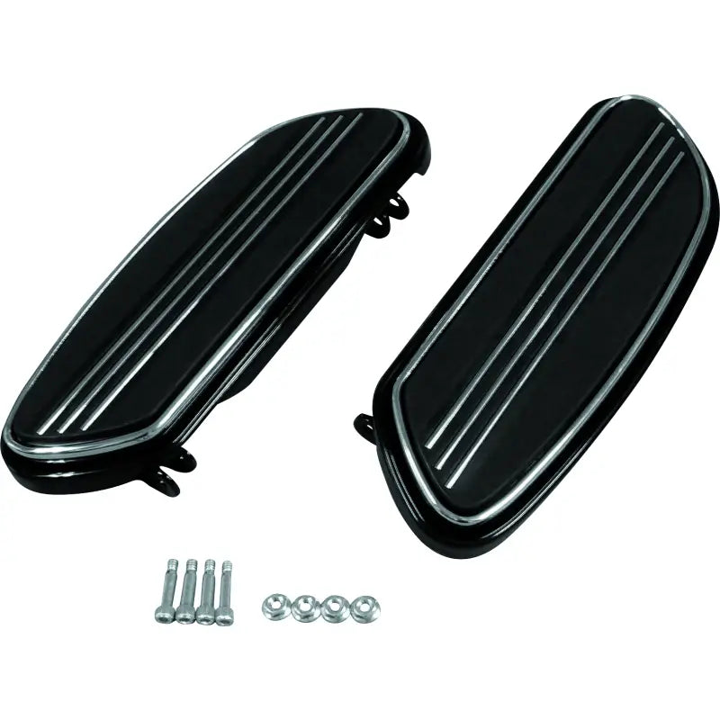 Bikers Choice 86-20 Touring 86-17 FLST 12-16 FLD Black Floorboard Kit Replaces H-D 50631-04 Pr - RV and Auto Parts