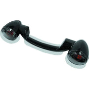 Bikers Choice 491159 Bikers Choice 91-08 Touring 86-17 FLST Narrow Black Rear Turn Signal Bar Kit W/Smoke Lens