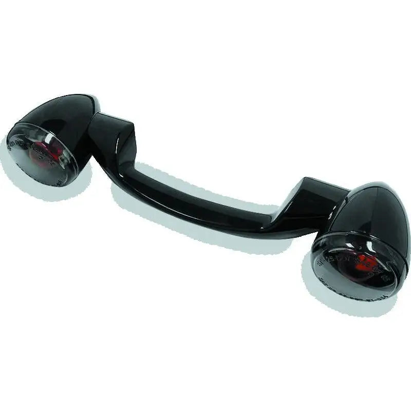 Bikers Choice 491159 Bikers Choice 91-08 Touring 86-17 FLST Narrow Black Rear Turn Signal Bar Kit W/Smoke Lens