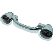 Bikers Choice 491158 Bikers Choice 91-08 Touring 86-17 FLST Narrow Chrome Rear Turn Signal Bar Kit W/Smoke Lens
