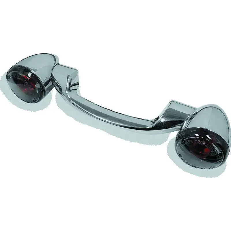 Bikers Choice 491158 Bikers Choice 91-08 Touring 86-17 FLST Narrow Chrome Rear Turn Signal Bar Kit W/Smoke Lens