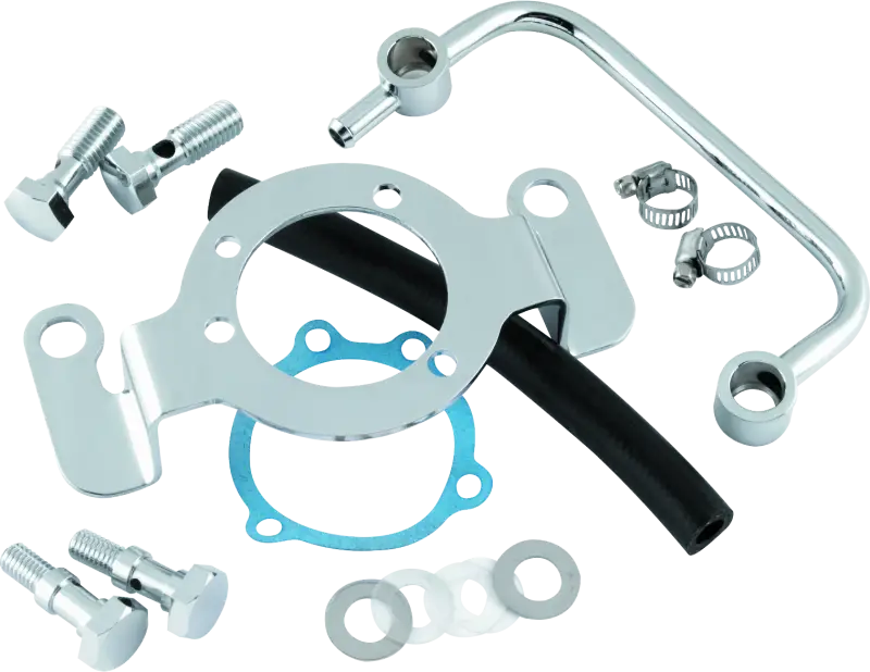 Bikers Choice 93-17 Big Twin Exc M8 Chrome Air Cleaner Mounting Kit For Custom Air Cleaners - Bikers Choice