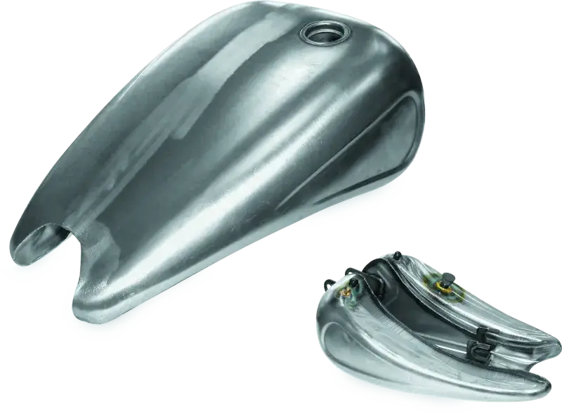 Bikers Choice 95-03 XL Raw 2in Stretched Gas Tank With Indented Sides - RV and Auto Parts