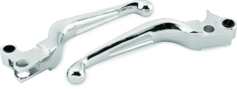 Bikers Choice 96-16 BigTwin 96-03 XL Chrome Slotted Lever Set Cable Clutch Only - RV and Auto Parts