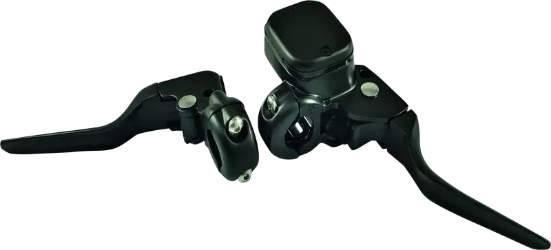 Bikers Choice Black 11/16 Bore Custom Handlebar Control Kit 1 Inch Bar Cable Clutch No Switches - RV and Auto Parts