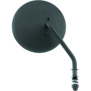 Bikers Choice Black 4 Inch Round Mirror Short Right Universal - Bikers Choice