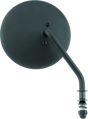 Bikers Choice Black 4 Inch Round Mirror Short Right Universal - Bikers Choice