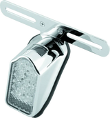 Bikers Choice Chrome Mini Tombstone LED Taillight With License Mount Universal Custom - Bikers Choice