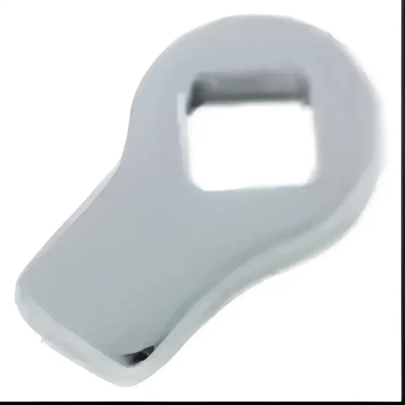 Chrome square-holed lever on Bikers Choice Jiffy Stand Leg Stop for easy bike support