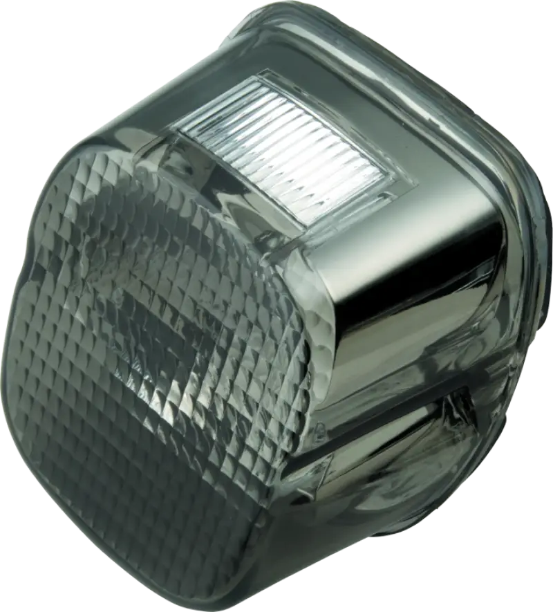 Bikers Choice L03-17 Big Twin & XL Smoke Lens Laydown Taillight W/ License Light Facing Up - Bikers Choice