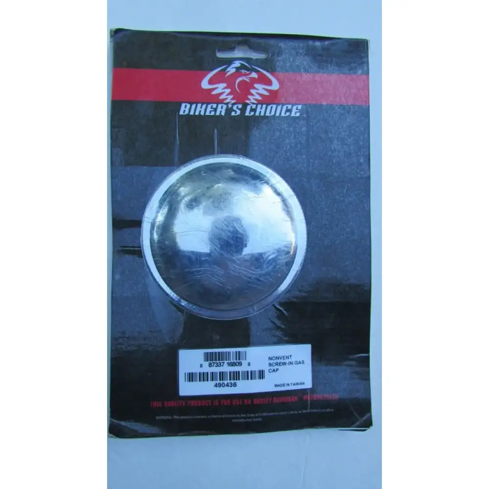 Bikers Choice Nonvent Screw-In Gas Cap - 490436 - Misc Powersports