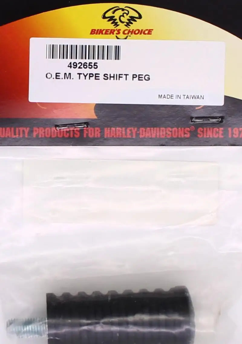 Black rubber shift peg for Bikers Choice O.E.M. Type Shift Peg 492655