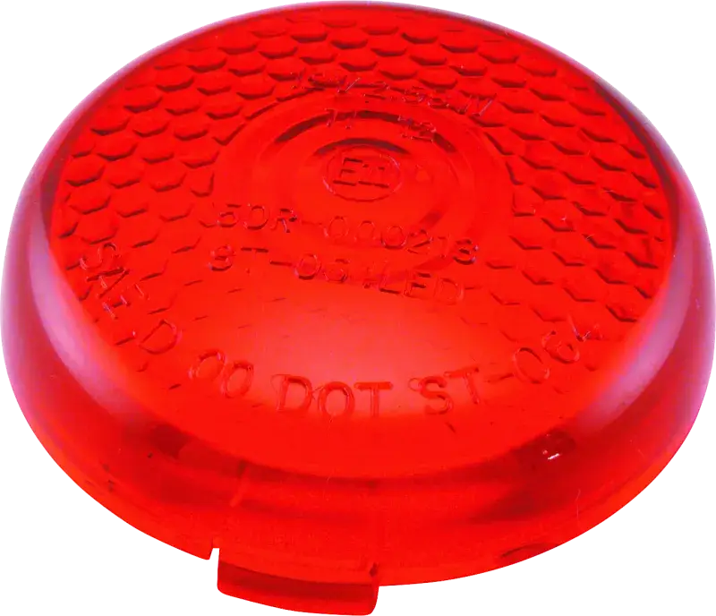 Bikers Choice Replacement Honycomb Red Lens For LED Bullet Turn Signal - RV and Auto Parts