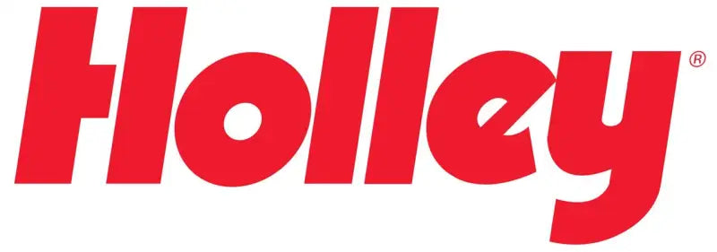 Red Holley logo on Bikers Choice Scales Grip 1In Black for Bikers Choice scales