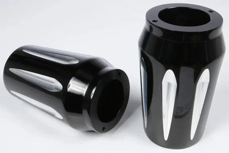 Billet Fork Slider Covers Talon Black Touring 14 Up - RV and Auto Parts