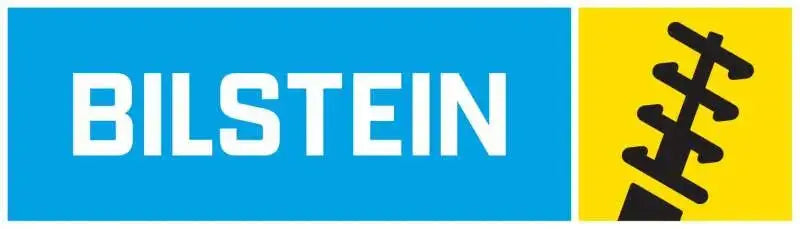 Bilstein logo on a replacement rear shock for Tesla Model 3 improving ride quality