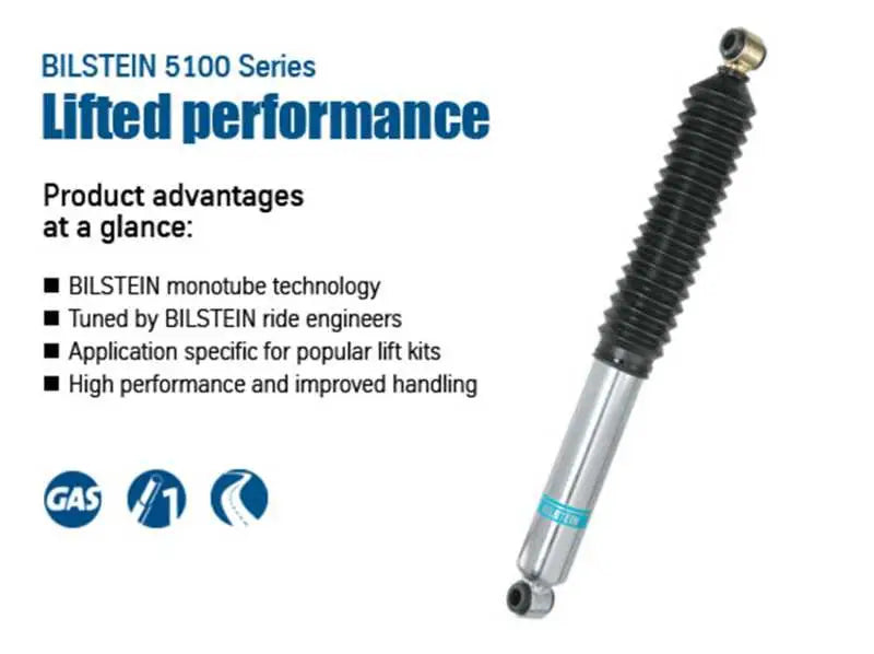 Bilstein 5100 Series 17-19 Nissan Titan Front 46mm Monotube Shock Absorber 
