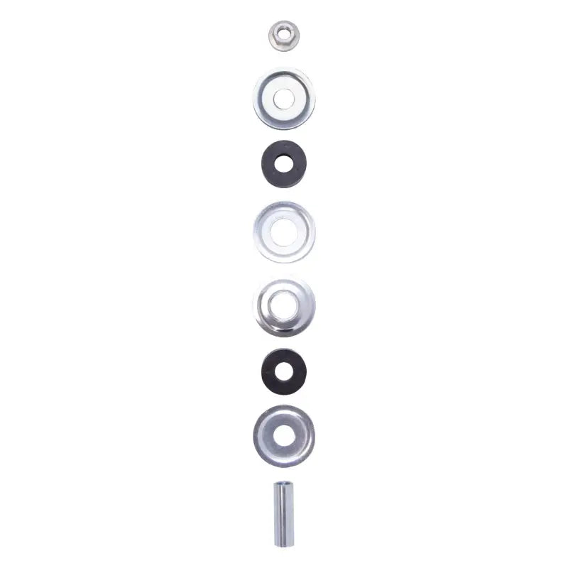 Disassembled metal shock absorber components for Toyota Tundra SR5 rear 46mm monotube