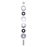 Disassembled metal shock absorber components for Toyota Tundra SR5 rear 46mm monotube
