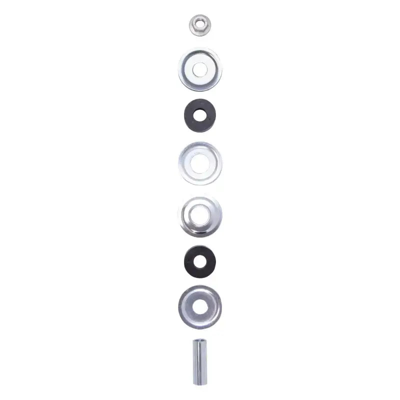 Disassembled metal shock absorber components for Toyota Tundra SR5 rear 46mm monotube