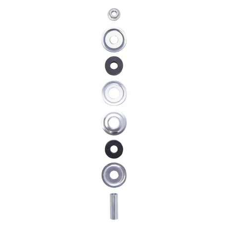 Disassembled metal shock absorber components for Toyota Tundra SR5 rear 46mm monotube