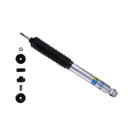 Bilstein 5100 Series 2013-2015 Dodge Ram 3500 Front 46mm Monotube Shock Absorber with components laid out.