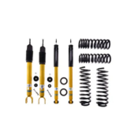 Car suspension kit featuring Bilstein B12 for Mercedes-Benz E320 Sedan front and rear