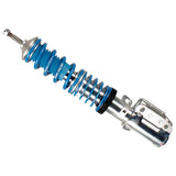Blue and silver coilover shock absorber from Bilstein B16 suspension kit for Porsche 911
