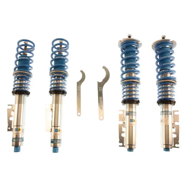 Blue coilover suspension kit for Porsche Boxster B16 performance suspension system
