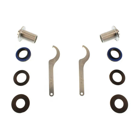 Assorted hardware components for BMW 330i Bilstein B16 performance suspension system