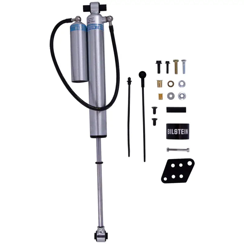 Silver Jeep Wrangler shock absorber with remote reservoir 46mm monotube shock absorber