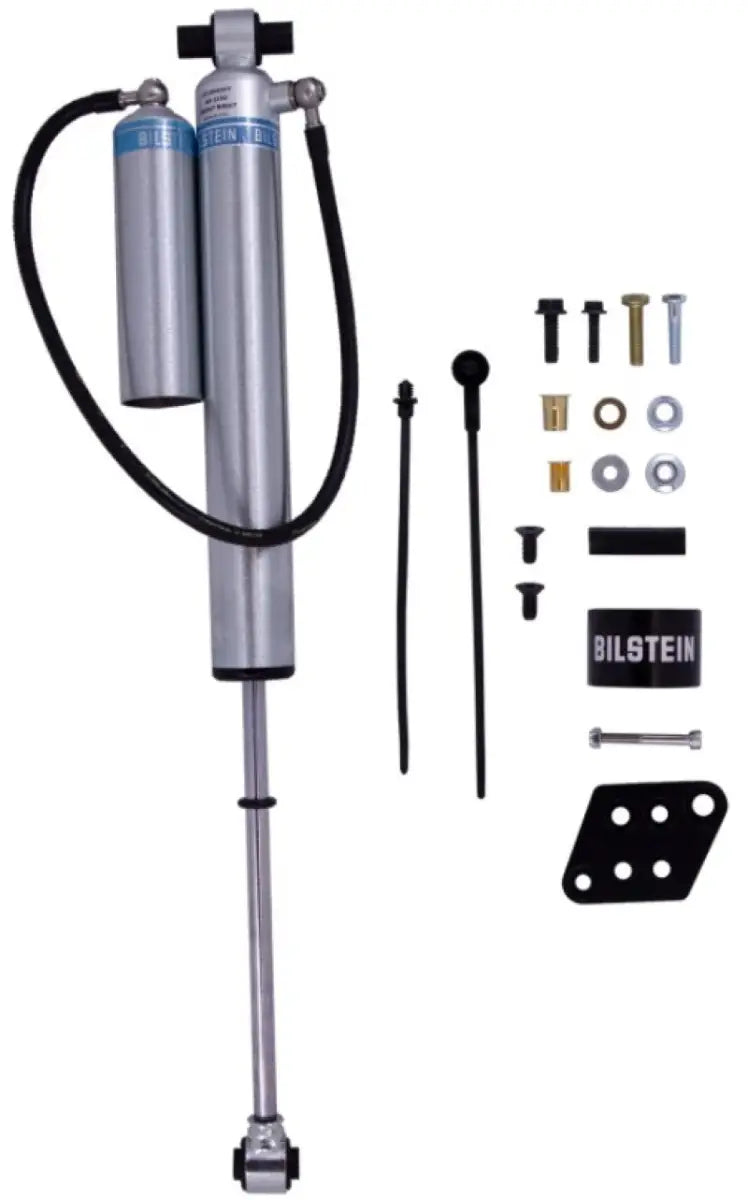 Silver off-road shock absorber with remote reservoir for Jeep Wrangler 46mm monotube shock