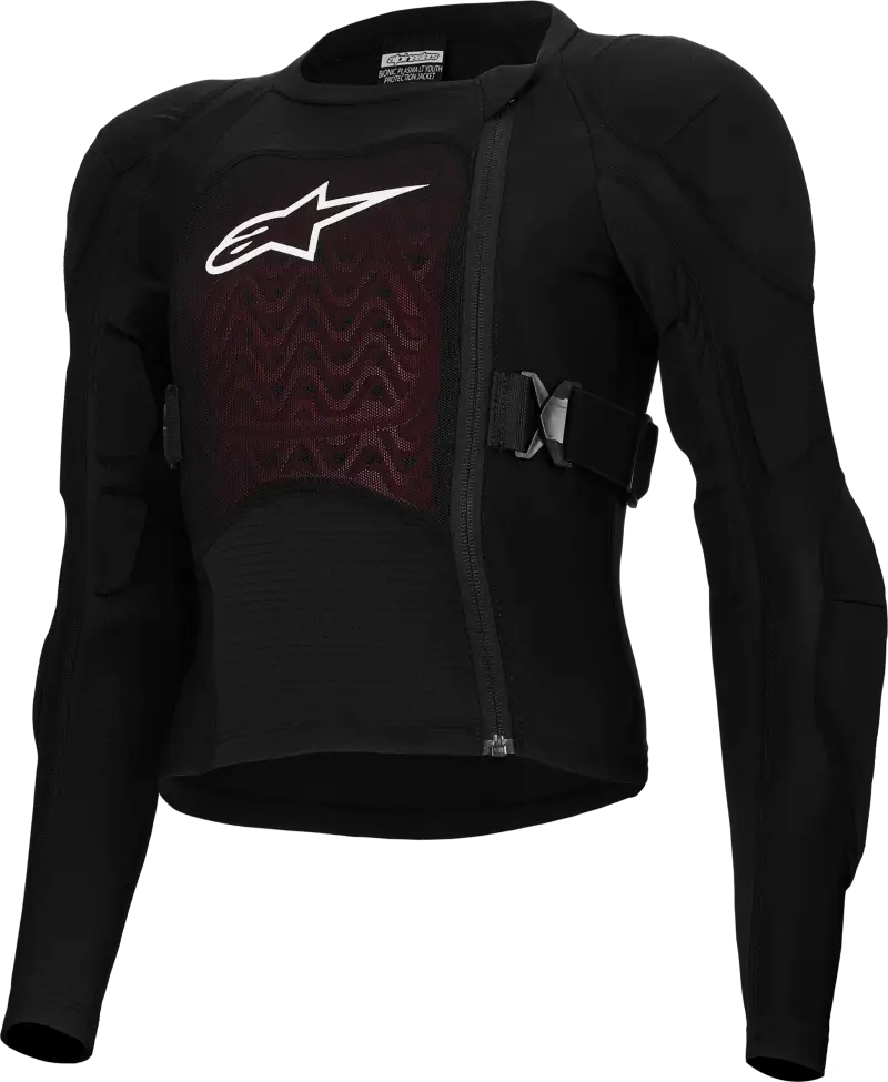 Bionic Plasma Lt Yth Protc Jkt Black/White Lg - ALPINESTARS
