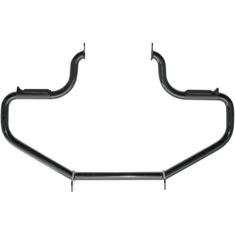 Black metal Lindby Multibar Engine Guard for motorcycle crash protection