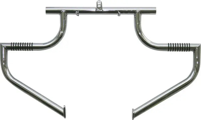 Chrome motorcycle crash bar for Lindby Linbar Engine Guard and Linbar Engine Guard